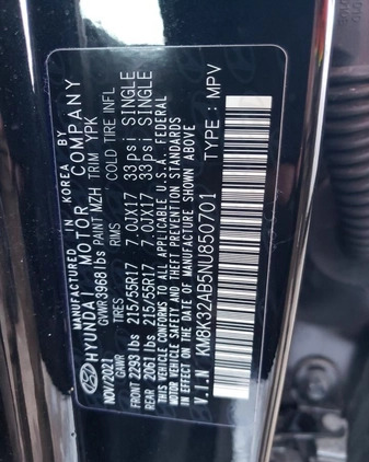 Hyundai Kona cena 39000 przebieg: 35713, rok produkcji 2022 z Łańcut małe 67